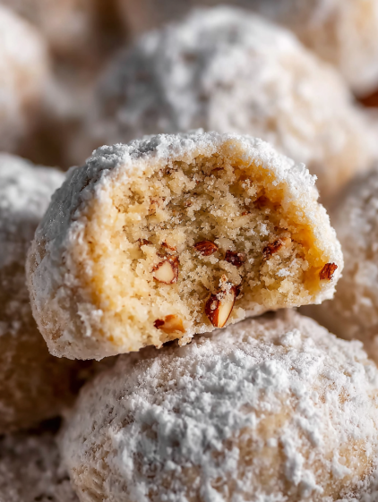 A close up of a cookie with nuts.