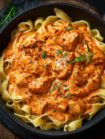 A bowl of pasta with meat sauce.