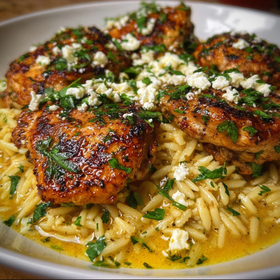 Pan-fried chicken with lemon butter and Dijon mustard.