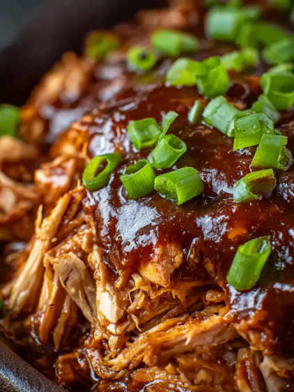 A delicious treat of slow cooker barbecue chicken.