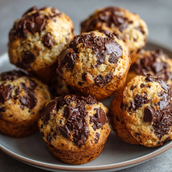 A plate of chocolate cookie dough balls.