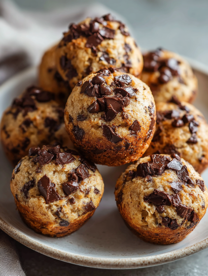 A plate of chocolate cookie dough balls.