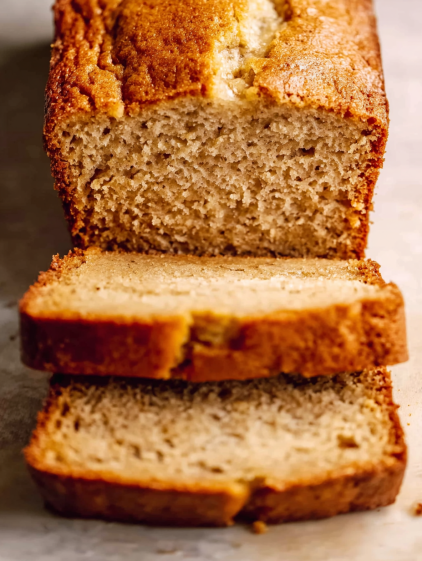 A slice of bread with a brown crust.