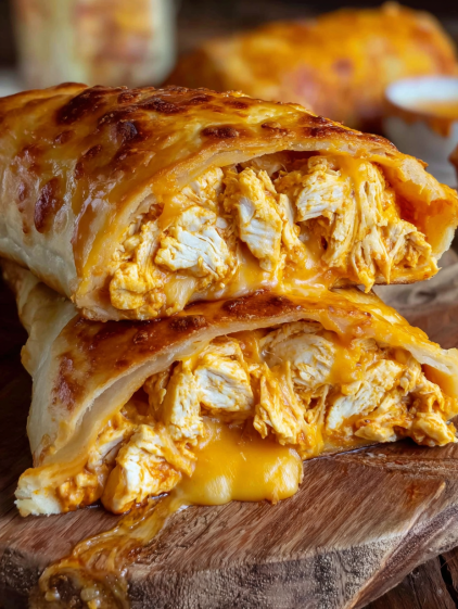 A slice of buffalo chicken bake casserole.
