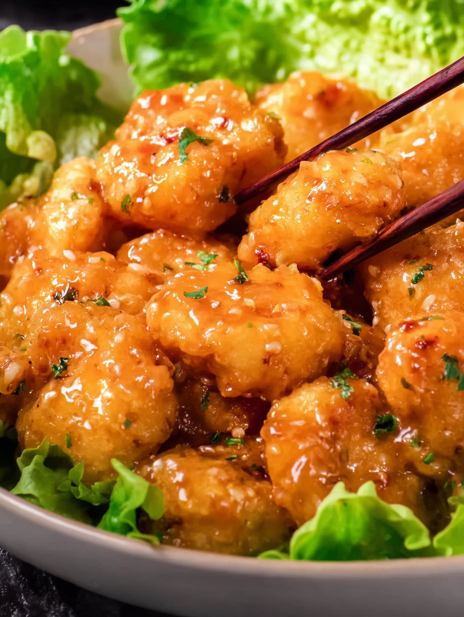 A plate of food with chopsticks.