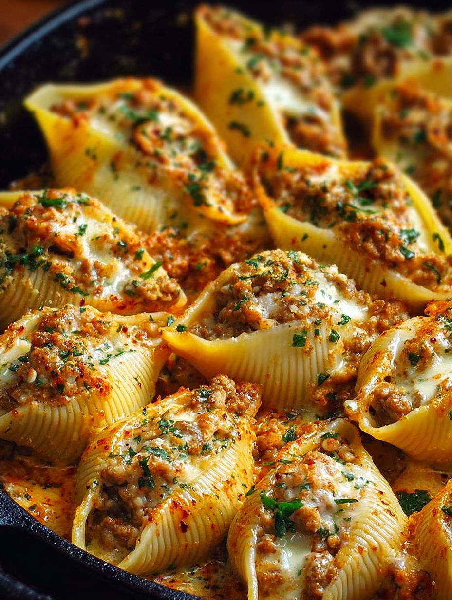 A close up of a plate of food with a variety of pasta dishes.