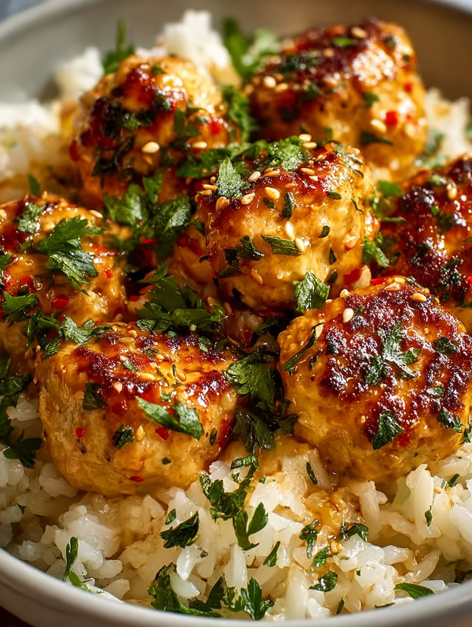 A plate of honey garlic chicken bites.