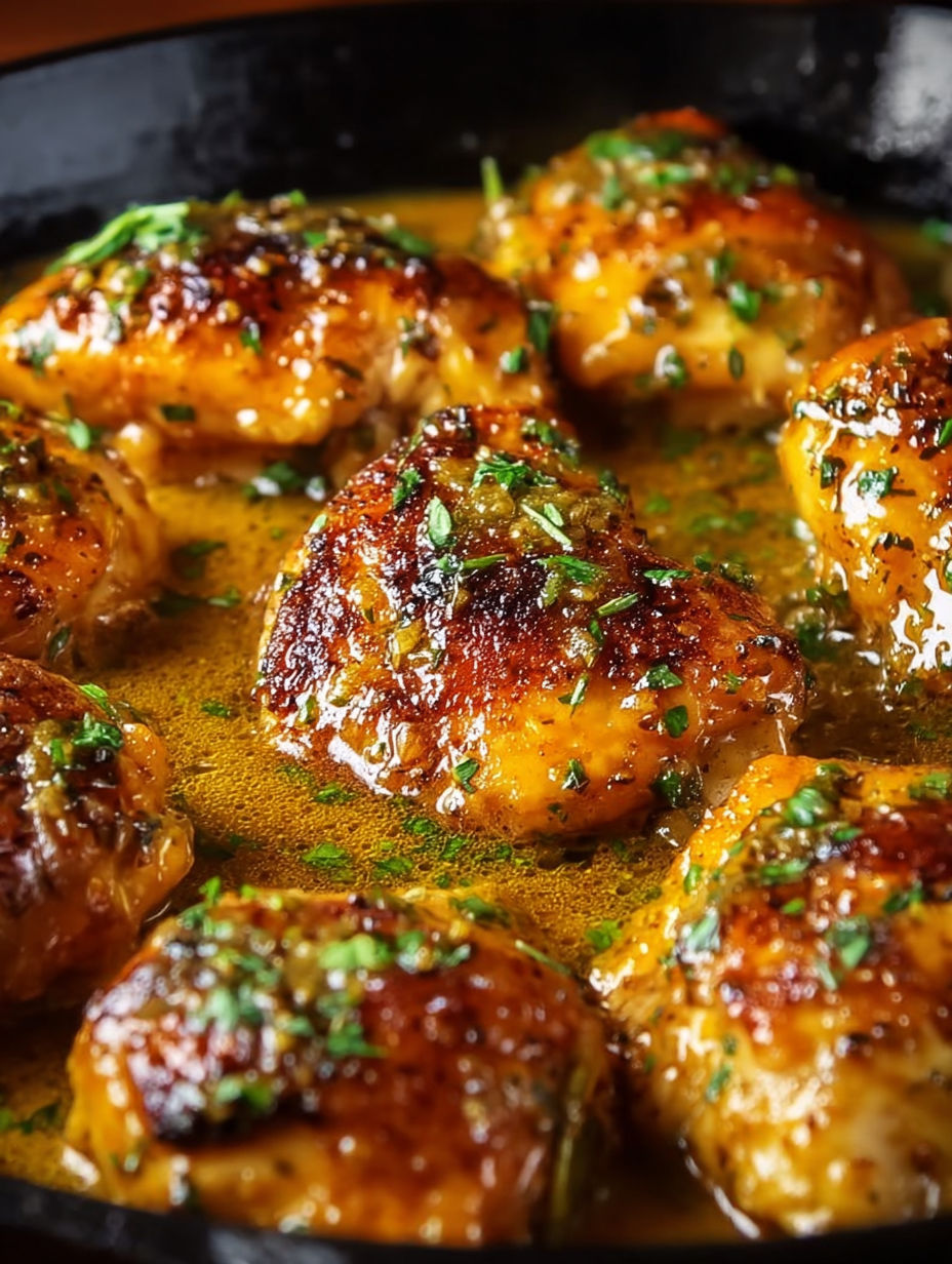 A skillet of Texas Butter Chicken.