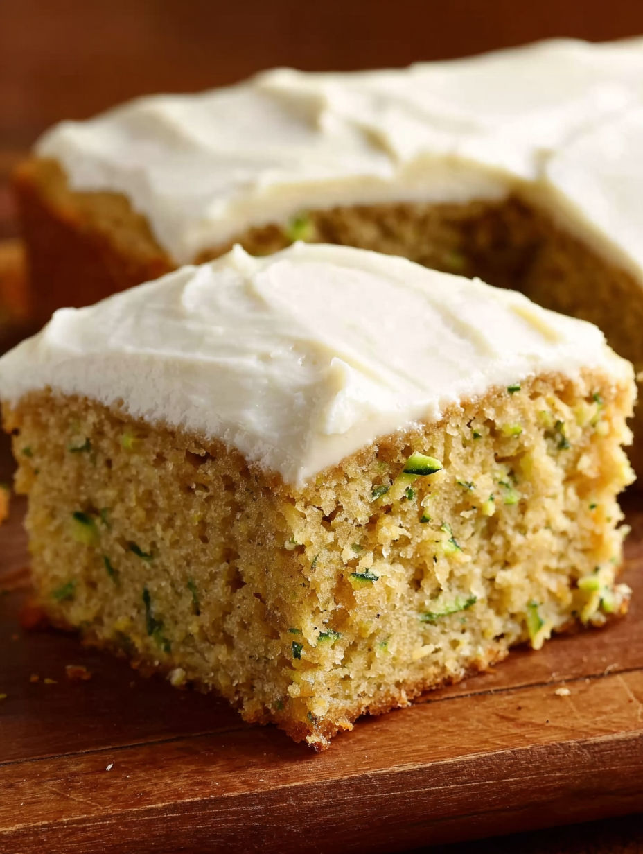 A slice of cake with white frosting.
