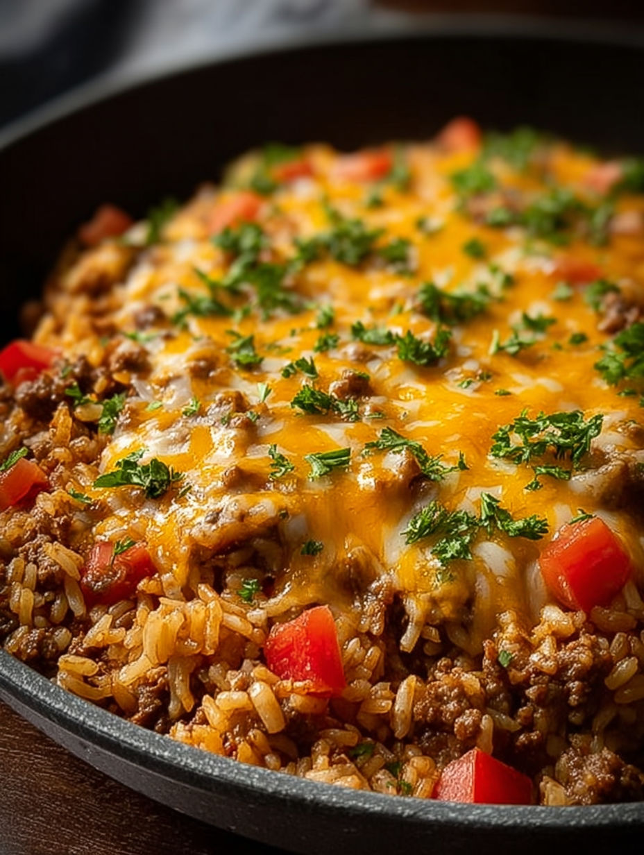 A bowl of food with tomatoes and cheese.