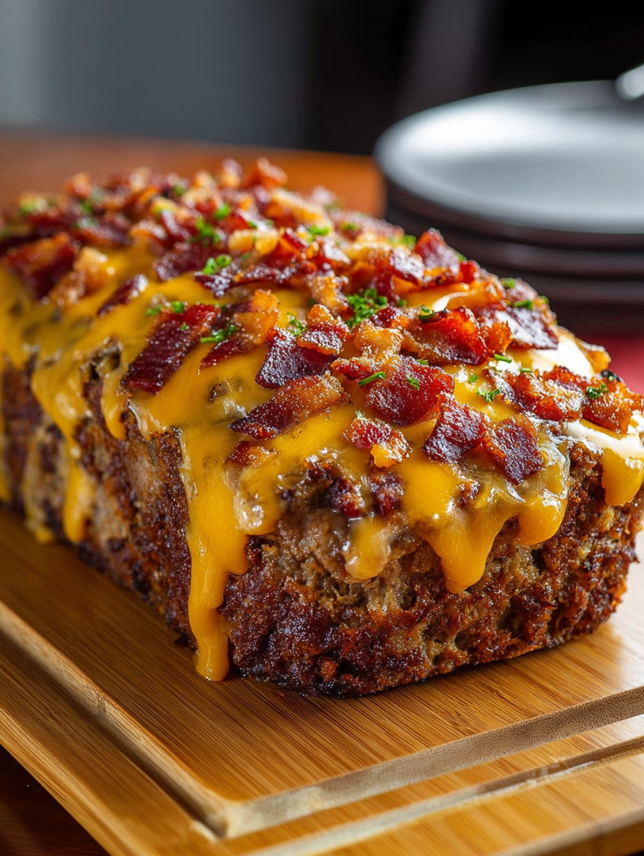 A slice of bacon cheese cake.