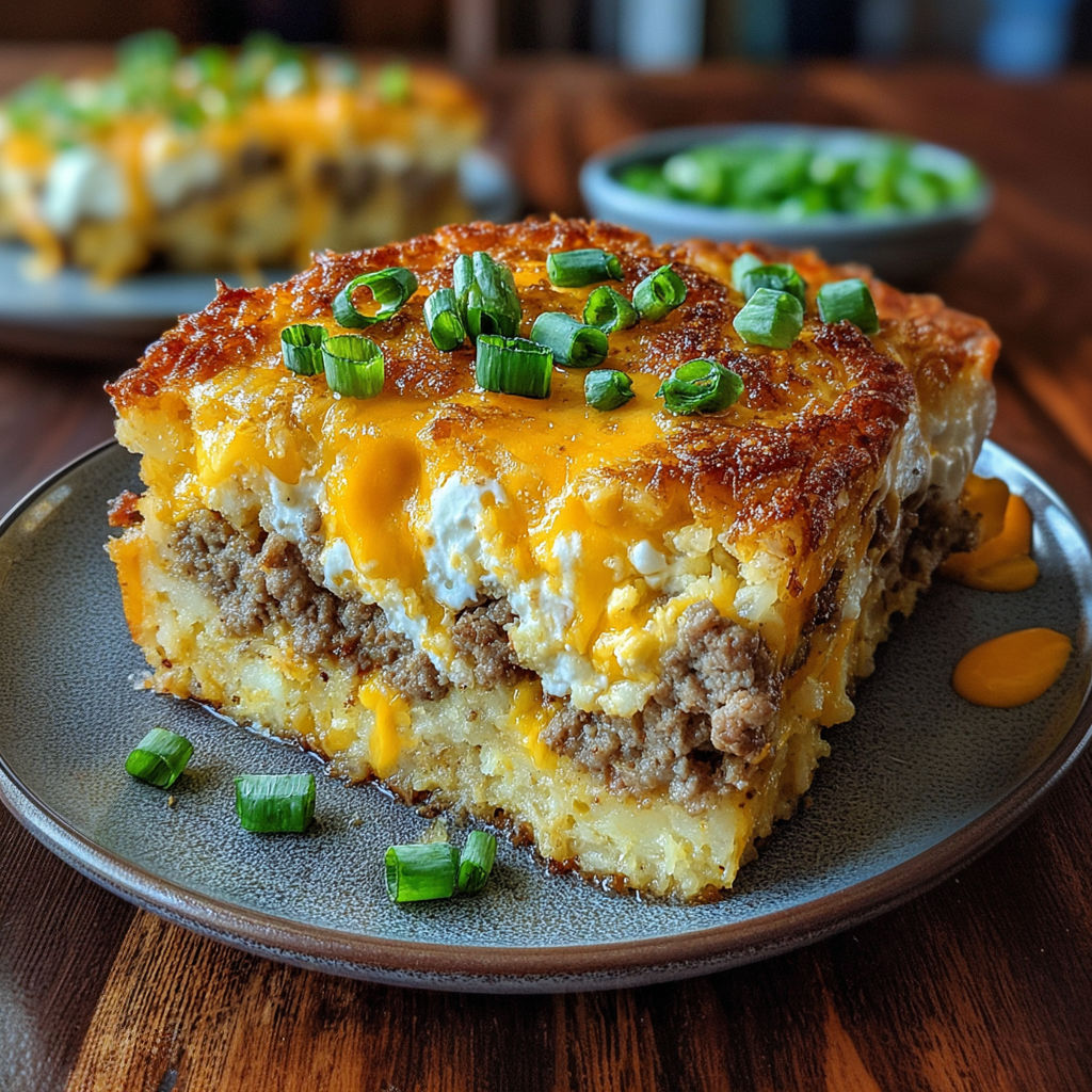 A dish made of sausage, egg, cream cheese and peppers.