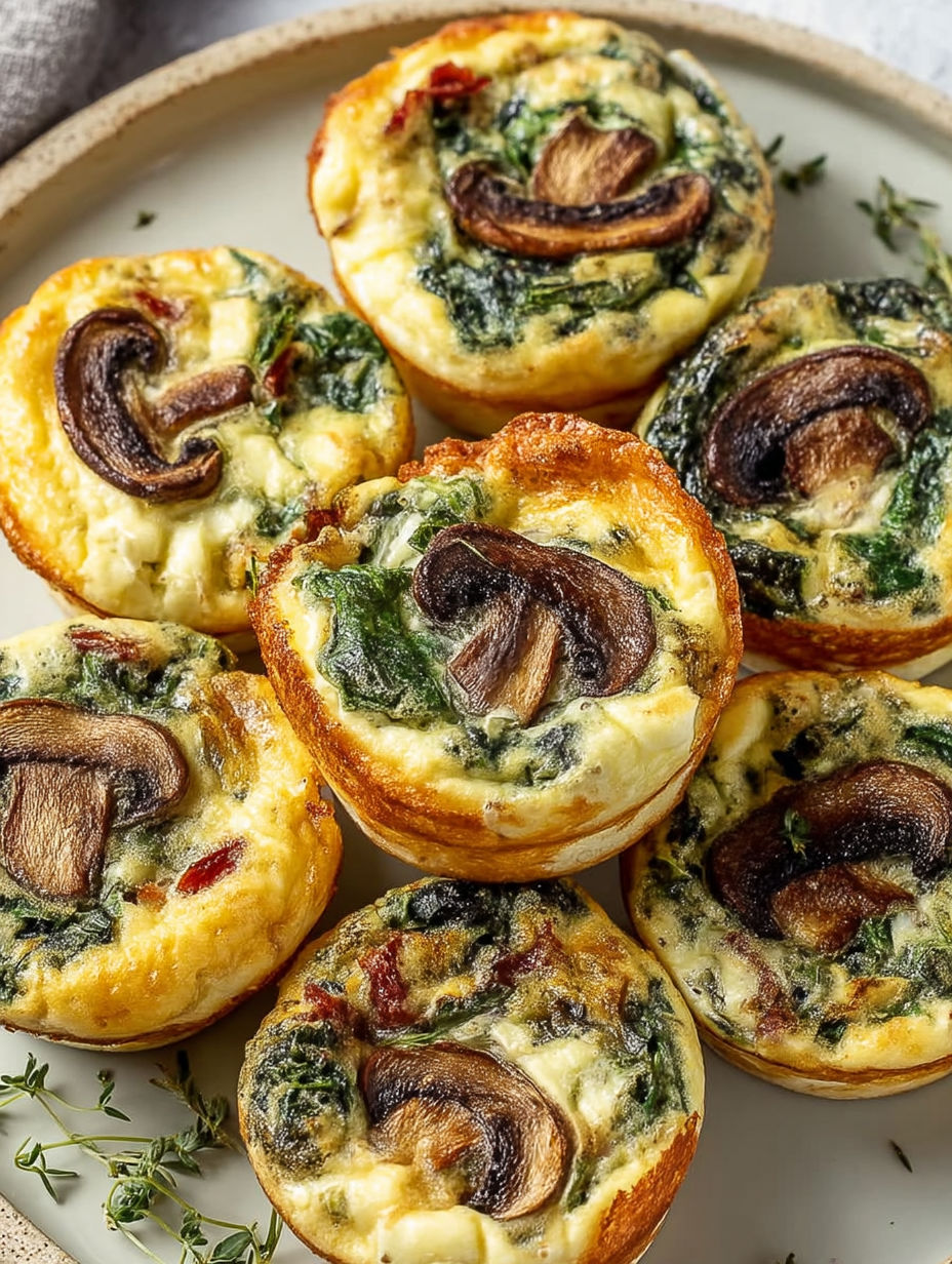 A plate of fluffy kale mushroom bites.
