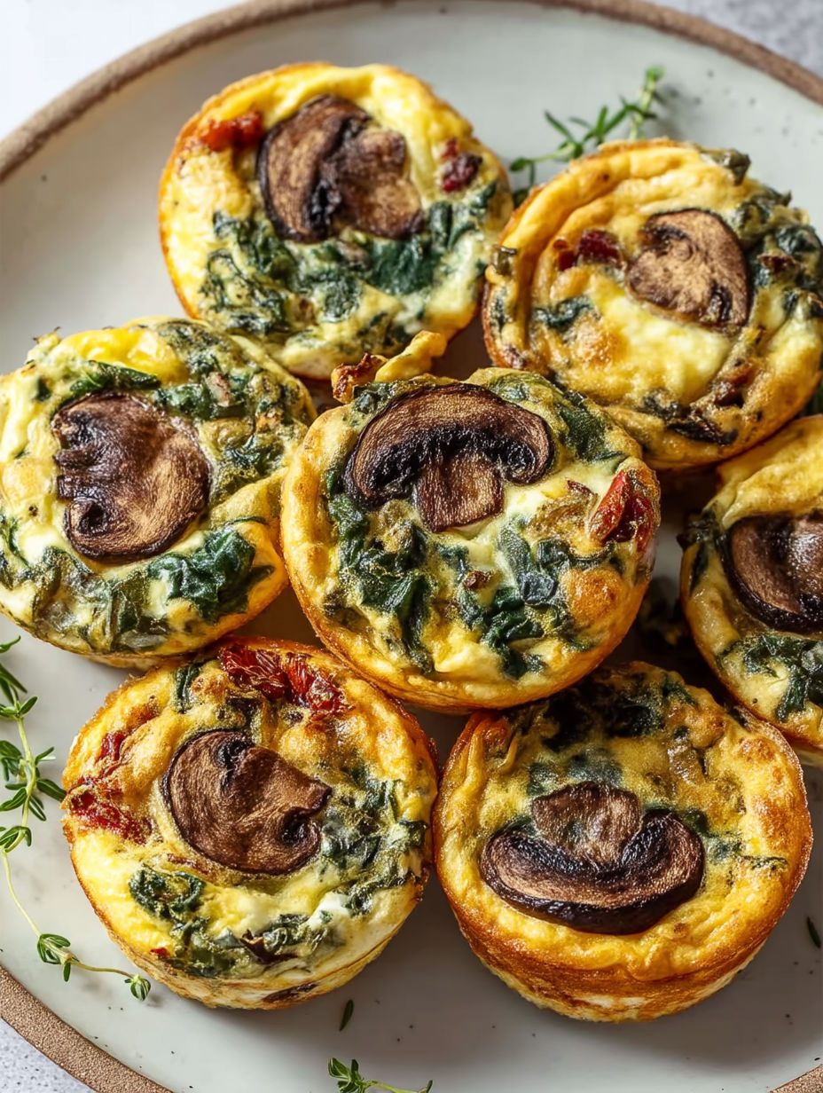 Fluffy kale mushroom bites on a plate.