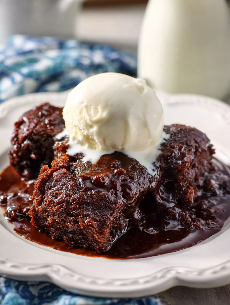 A plate of chicken etouffée with a scoop of ice cream on top.