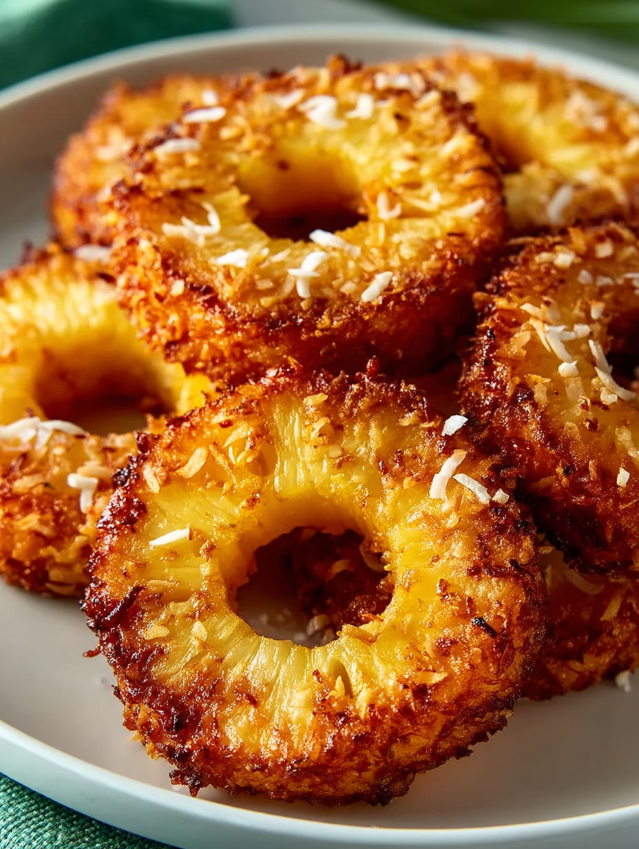 A plate of pineapple fritters.