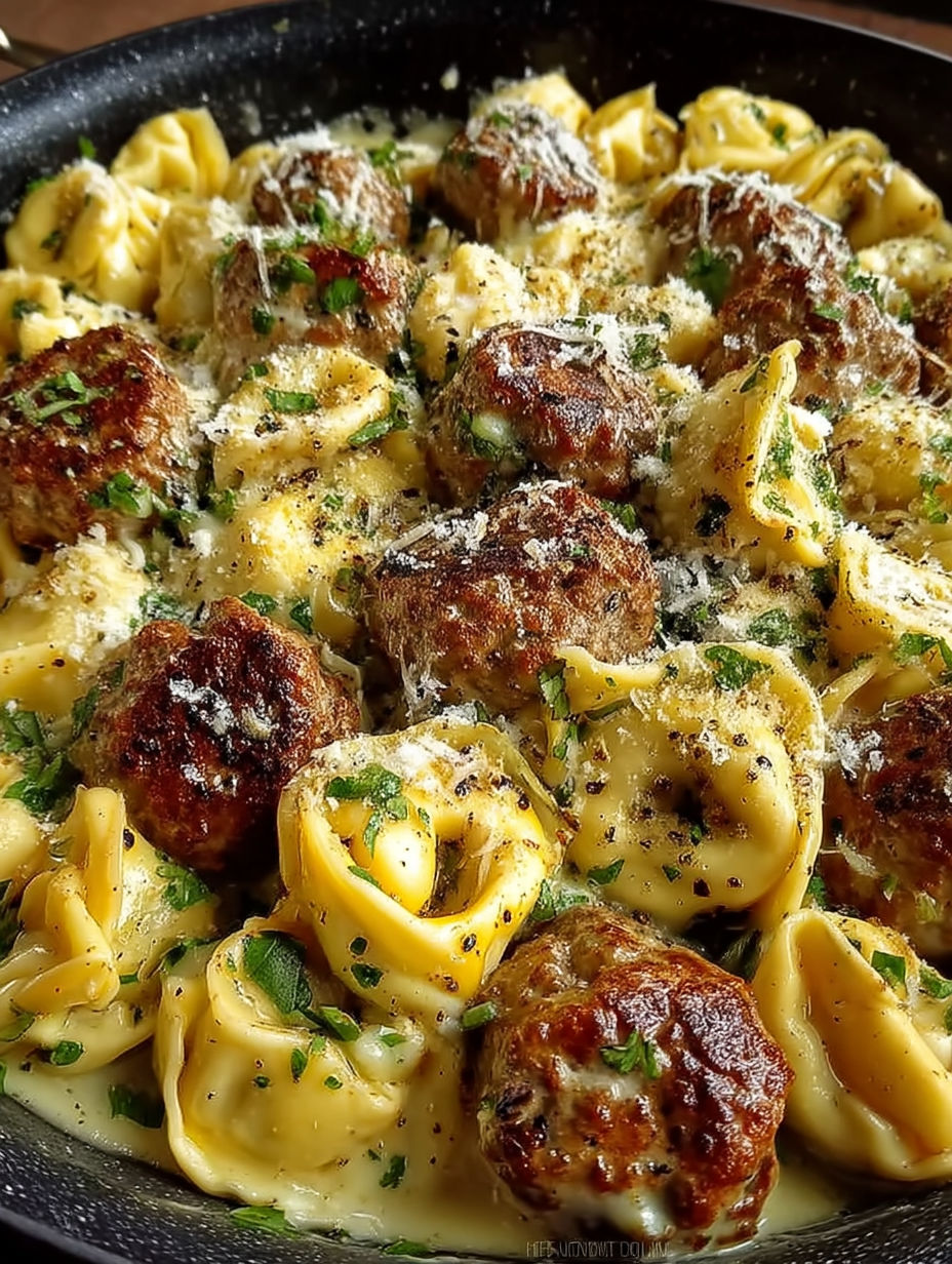 A close up of a delicious one pot meal.