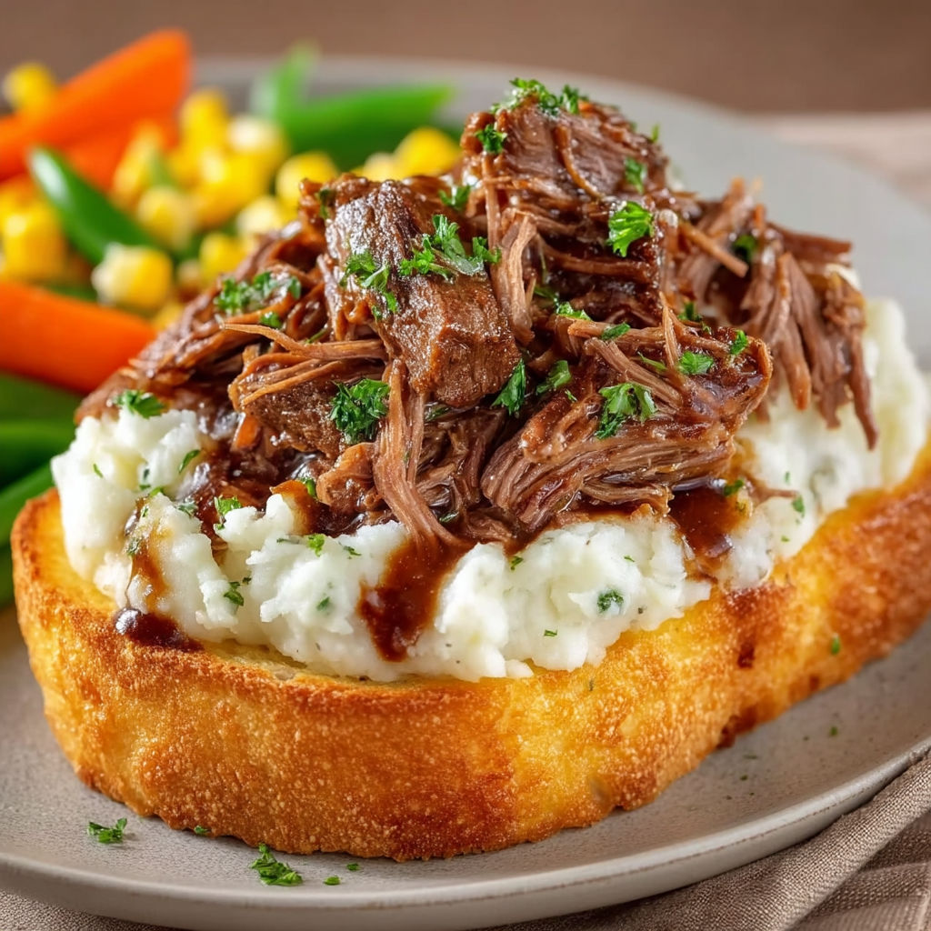 A plate of food with meat and vegetables.