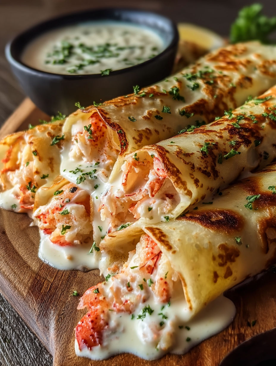 A plate of food with a crab and shrimp queso party snack.