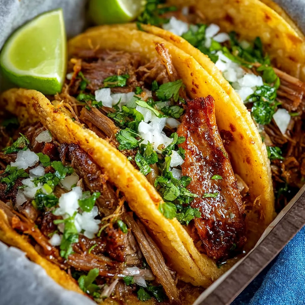 A crock pot filled with pork carnitas.