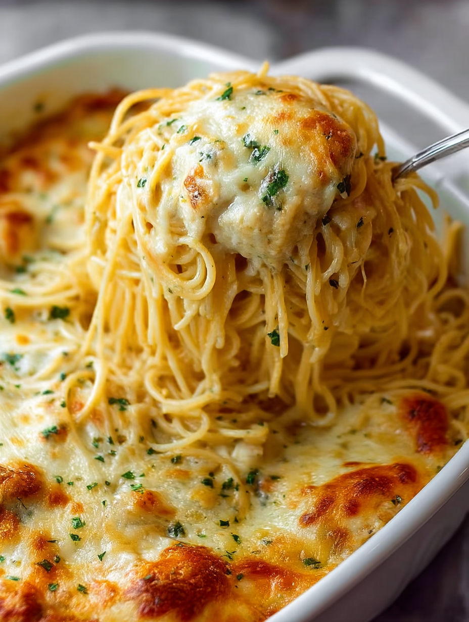 A bowl of pasta with cheese and chicken.