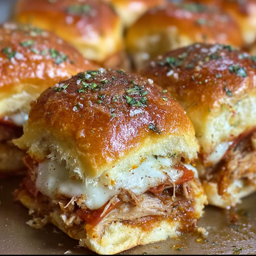 A plate of BBQ Pulled Pork Sliders.