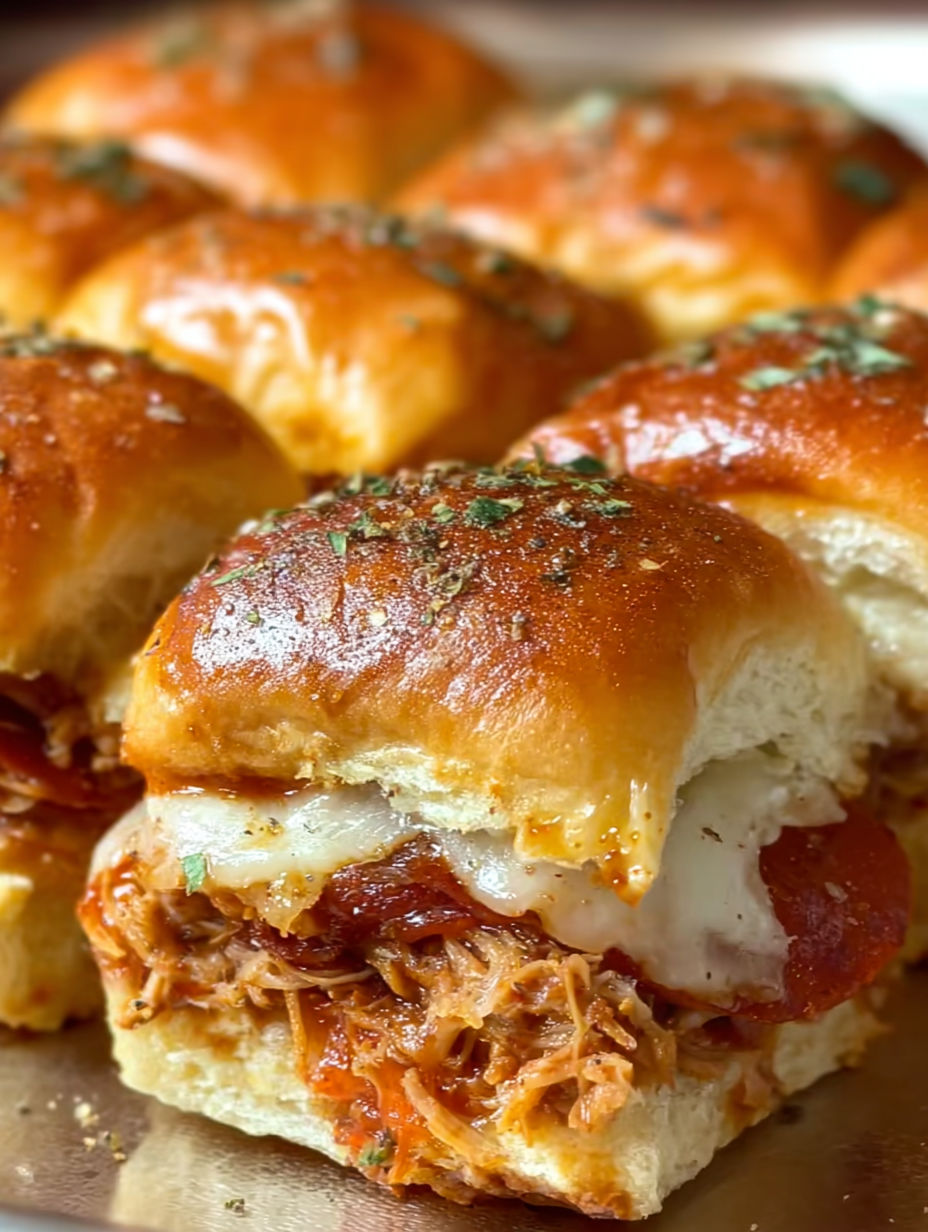 A plate of BBQ Pulled Pork Sliders.