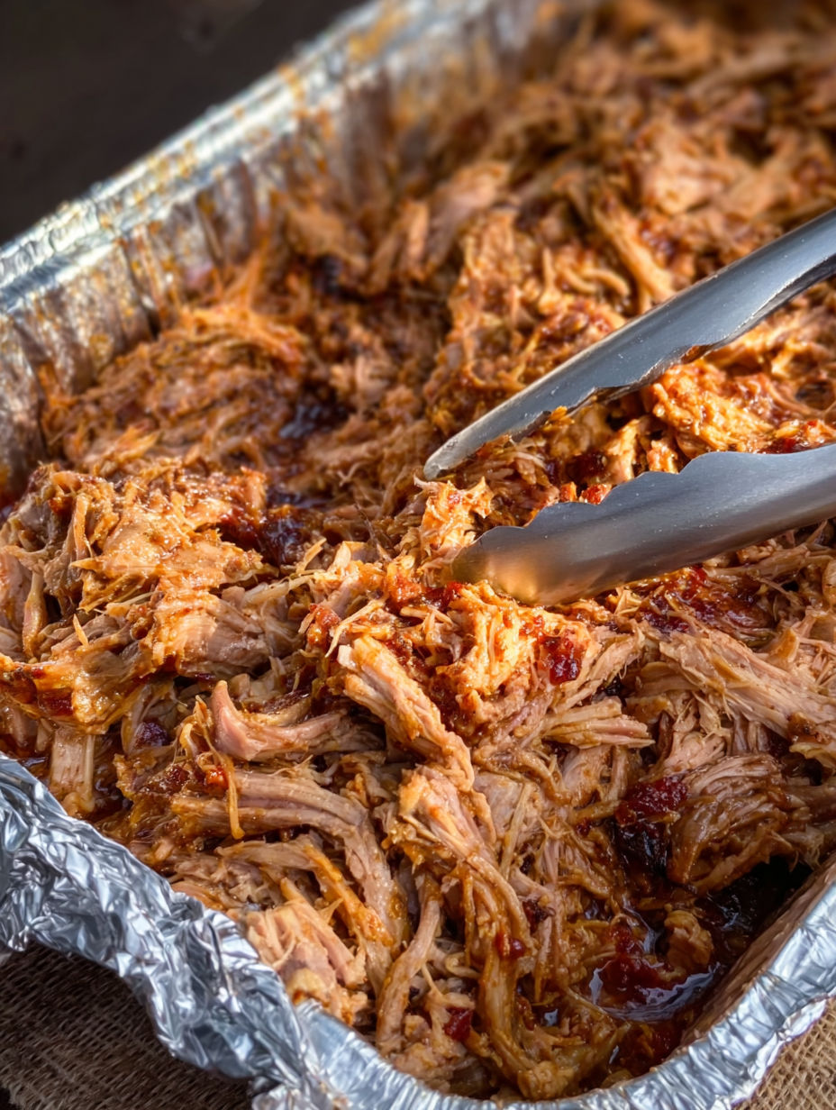 A fork is cutting into a piece of meat.