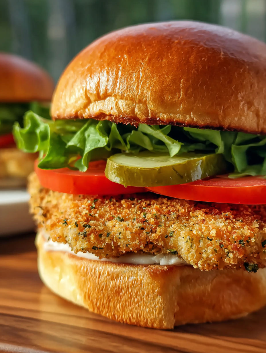 A sandwich with lettuce, tomato, and pickle.