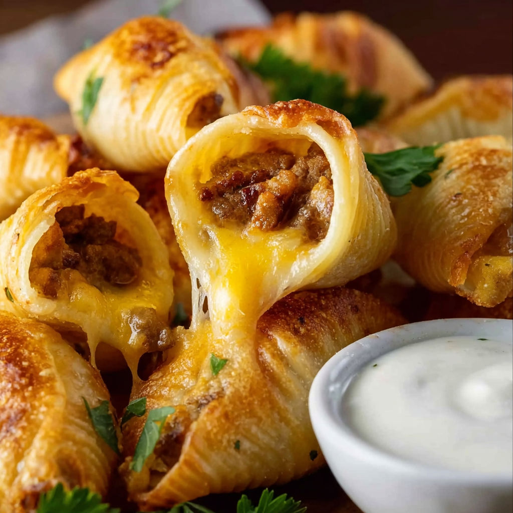 Air Fryer Taco Stuffed Shells.