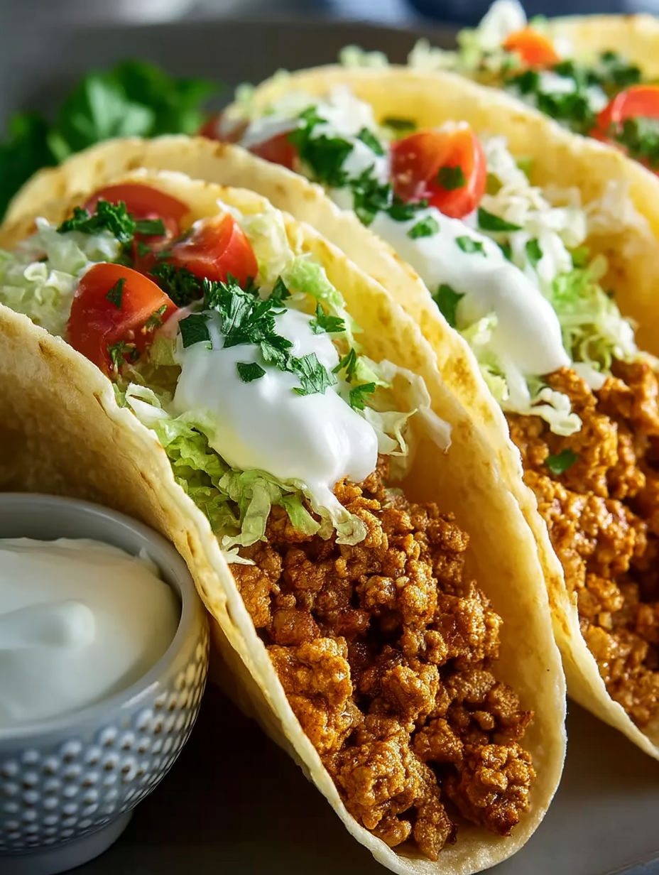 A plate of tacos with lettuce and tomatoes.