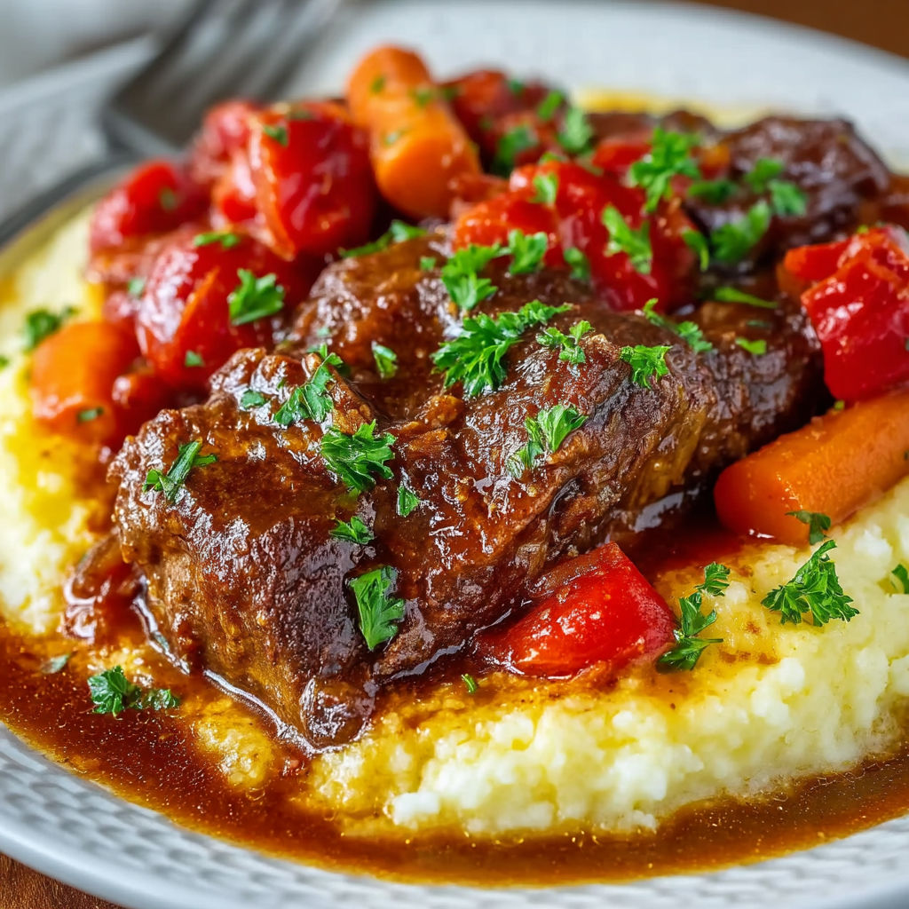 A plate of food with meat and vegetables.