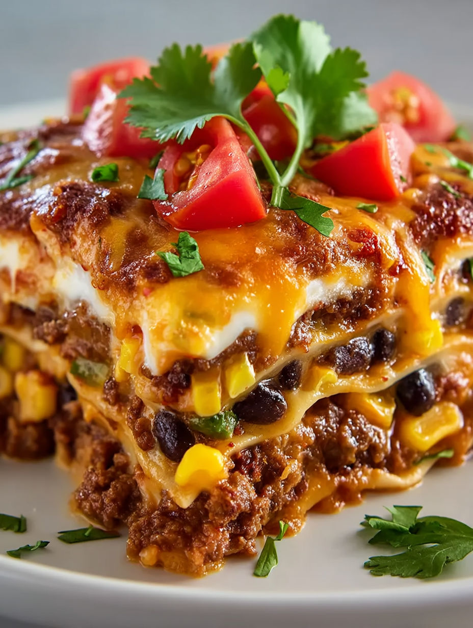 A plate of food with a slice of pizza on top.