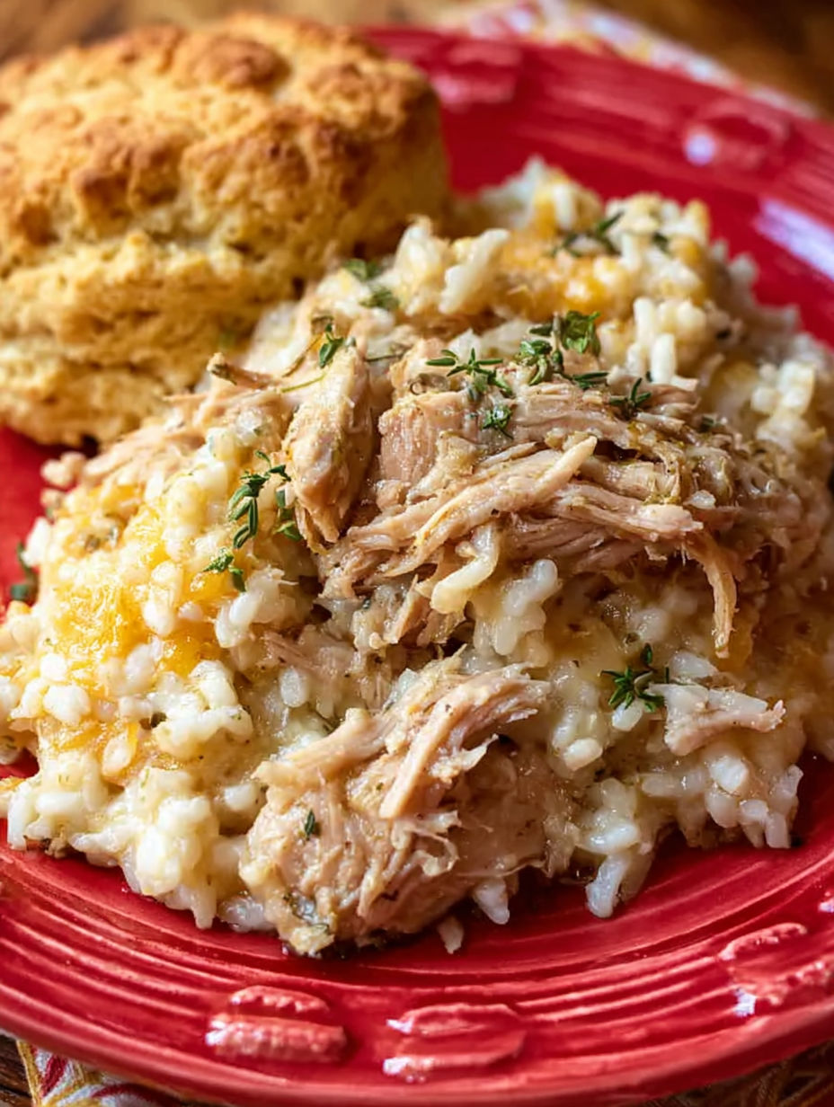 A plate of food with rice and meat.