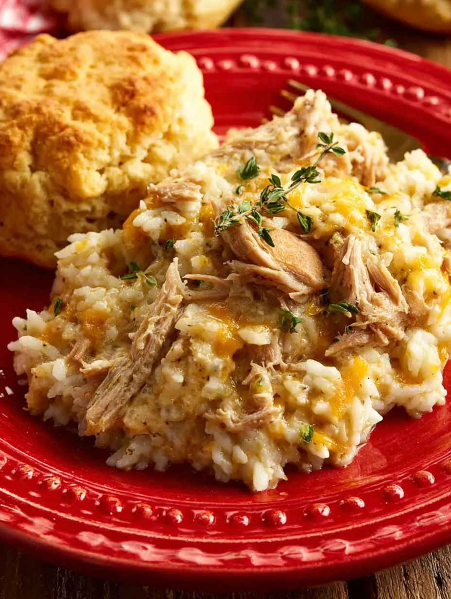 A plate of rice and meat.