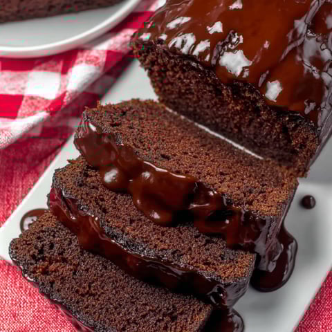 A slice of hot fudge brownie bread.