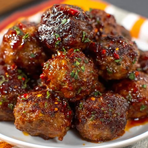 A plate of meatballs with a sauce.