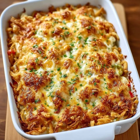 A white bowl filled with a green bean and potato casserole.