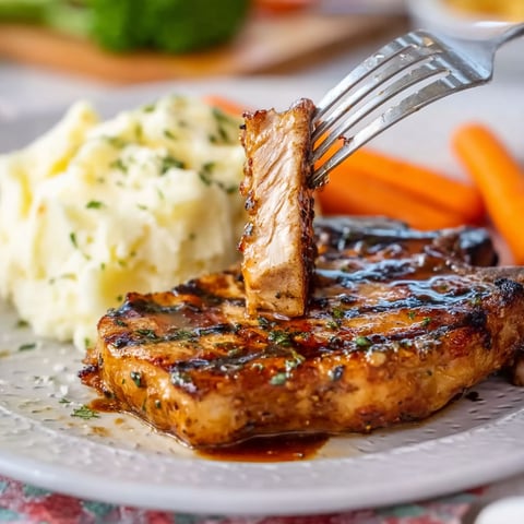 Grilled Balsamic Pork Chops.