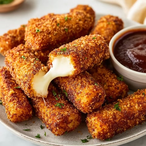 A plate of crispy Nashville Hot Mozzarella.