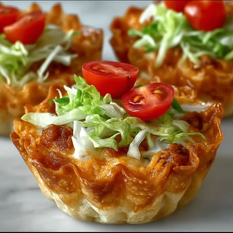 A close up of a taco dip bite with lettuce and tomato.