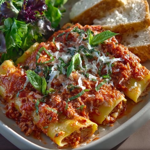 A plate of food with pasta, bread, and greens.