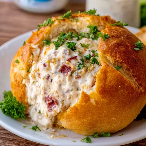 A Crack Chicken Ball on a plate.