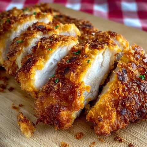 A piece of fried chicken on a wooden table.