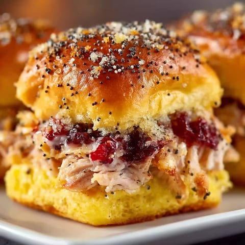 A plate of sliders with meat and jelly.